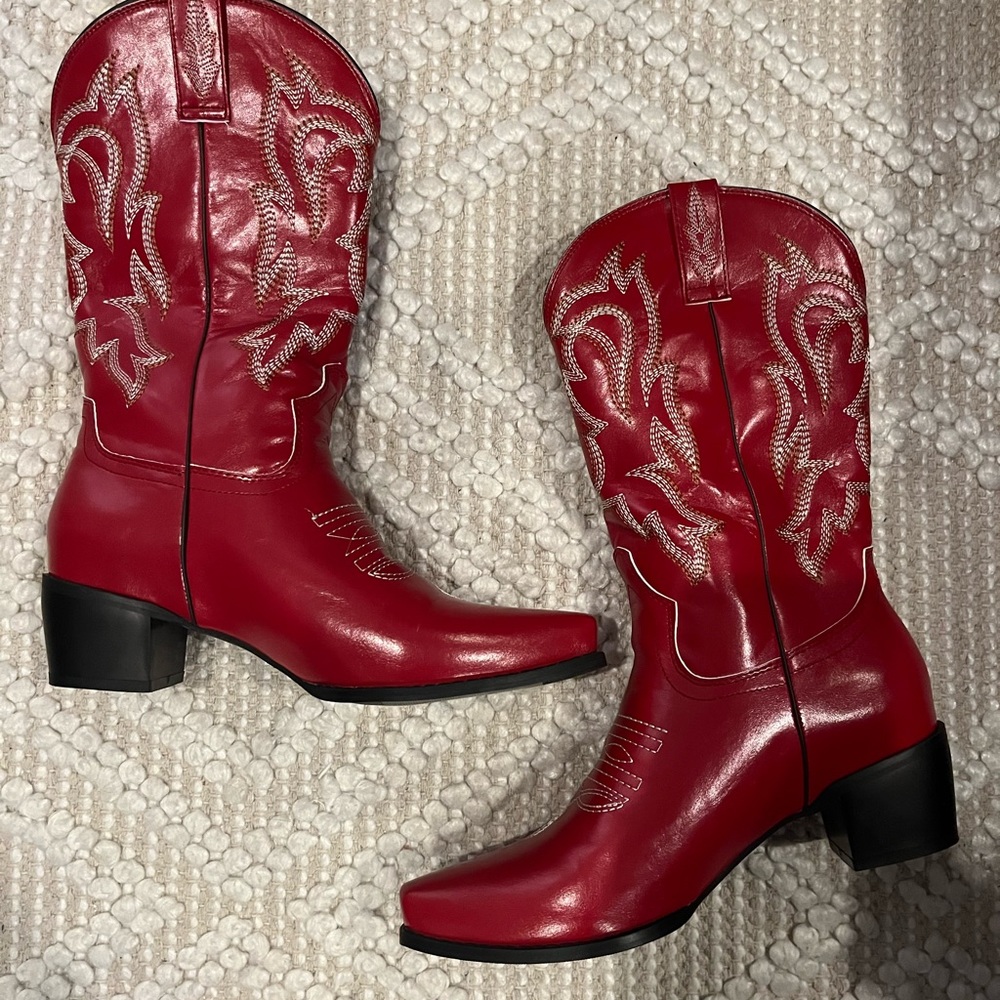 Red Cowboy Boots